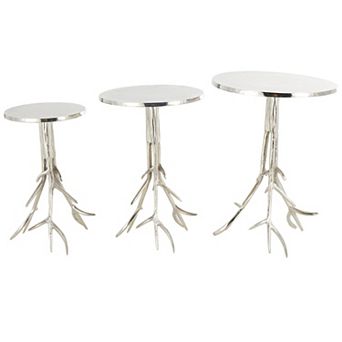 Stella & Eve 3 pc Textured Tree Branch Leg End Table Set