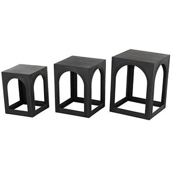 Stella & Eve 3 pc Arched Cutout End Table Set