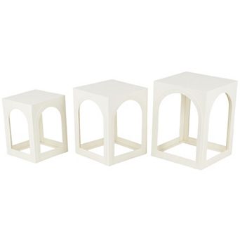 Stella & Eve 3 pc Arched Cutout End Table Set