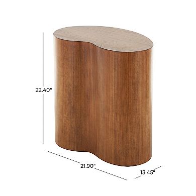 Stella & Eve Wood Heart Accent Table