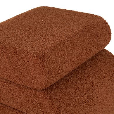 Stella & Eve S-Shaped Polyester Room Ottoman with Connected Arches