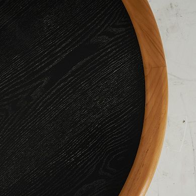 Stella & Eve Wood Handmade Round Coffee Table
