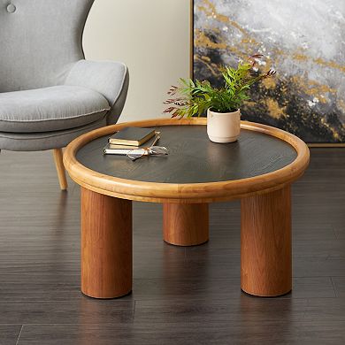 Stella & Eve Wood Handmade Round Coffee Table