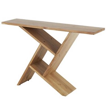 Stella & Eve Rectangular Patterned Legs Console Table