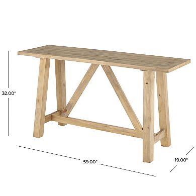 Stella & Eve Rectangular Flared Legs Console Table