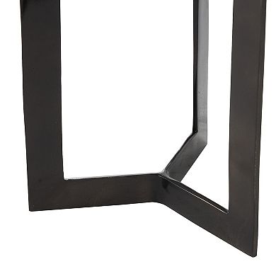 Stella & Eve Aluminum Metal Tripod Accent Table with Marble Top 3 pc. Set