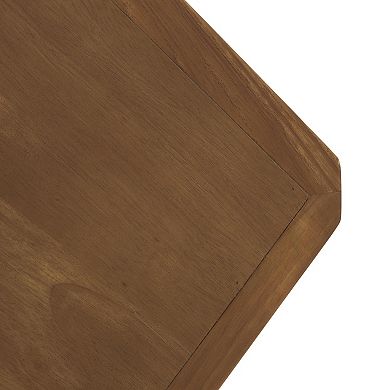 Stella & Eve Wooden Rectangular Console Table with Rope Wrapped Frame