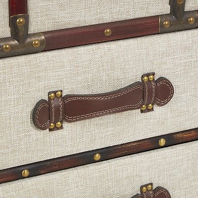 Stella & Eve Vintage Style 2-Drawer Storage Accent Table with Studs