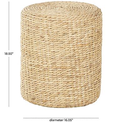 Stella & Eve Woven Seagrass Drum Accent Table