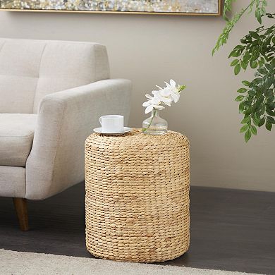 Stella & Eve Woven Seagrass Drum Accent Table