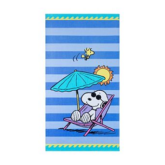 The Big One® Peanuts Snoopy & Woodstock Lounging Beach Towel