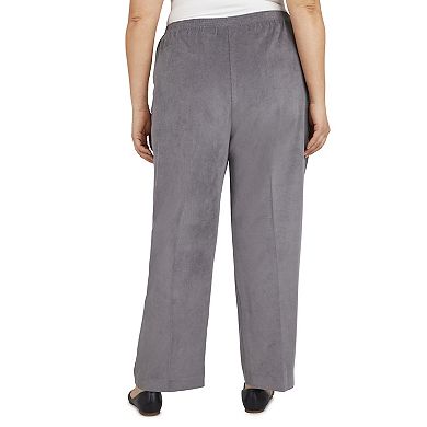Plus Size Alfred Dunner Classic Corduroy Elastic Waist Pants