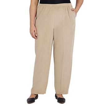 Plus Size Alfred Dunner Classic Corduroy Elastic Waist Pants