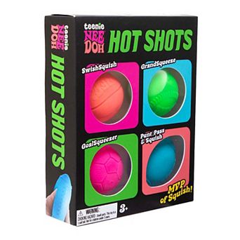 Nee Doh 4 pc Hot Shots Sensory Fidget Ball Set