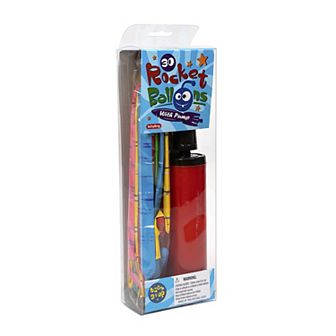 Schylling 30 pk Rocket Balloons With Pump