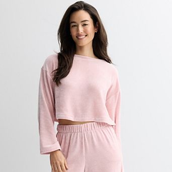 Women's Sonoma Goods For Life® Chinille Long Sleeve Sleep Top