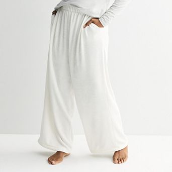 Women's Sonoma Goods For Life® Chenille Open Hem Sleep Pants