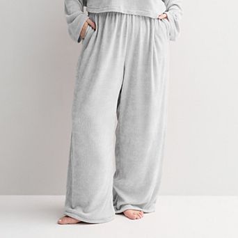 Women's Sonoma Goods For Life® Chenille Open Hem Sleep Pants