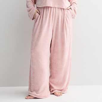 Women's Sonoma Goods For Life® Chenille Open Hem Sleep Pants