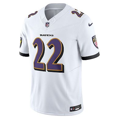 Men's Nike Derrick Henry White Baltimore Ravens Vapor F.U.S.E. Limited Jersey