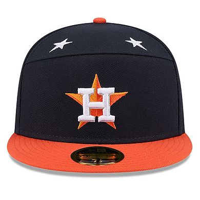 Men's New Era Navy/Orange Houston Astros 2025 MLB All-Star Game Side Patch 59FIFTY Fitted Hat