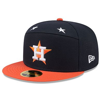 Men's New Era Navy/Orange Houston Astros 2025 MLB All-Star Game Side Patch 59FIFTY Fitted Hat