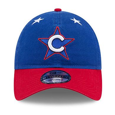 Men's New Era Blue/Red Chicago Cubs 2025 MLB All-Star Game Workout 9TWENTY Adjustable Hat