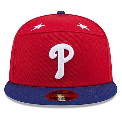 Men's New Era Red/Royal Philadelphia Phillies 2025 MLB All-Star Game Side Patch 59FIFTY Fitted Hat
