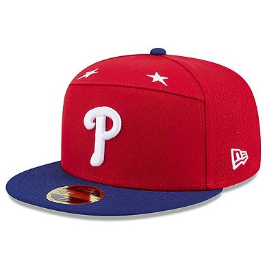 Men's New Era Red/Royal Philadelphia Phillies 2025 MLB All-Star Game Side Patch 59FIFTY Fitted Hat