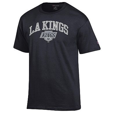 Men's Champion Black Los Angeles Kings Primary Logo T-Shirt