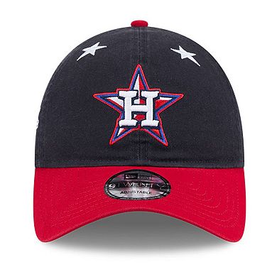 Men's New Era Navy/Red Houston Astros 2025 MLB All-Star Game Workout 9TWENTY Adjustable Hat