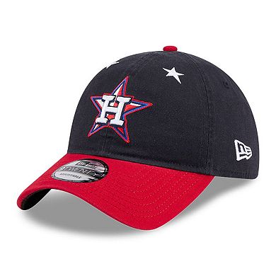 Men's New Era Navy/Red Houston Astros 2025 MLB All-Star Game Workout 9TWENTY Adjustable Hat