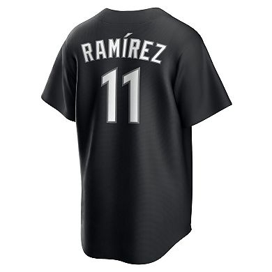 Men's Nike José Ramírez Black Cleveland Guardians Replica Player Jersey