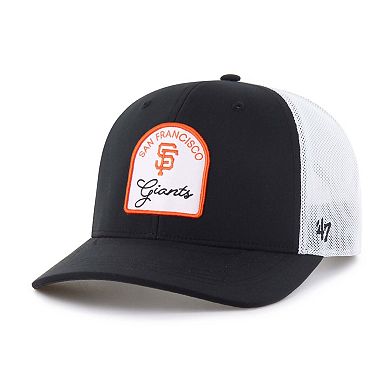 Men's '47 Black San Francisco Giants Gimmie Golf Trucker Adjustable Hat
