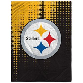 Pittsburgh Steelers 60'' x 80'' Half Tone Drip Flannel Fleece Blanket