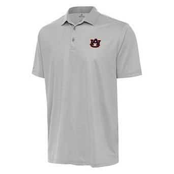 Men's Antigua Gray/White Auburn Tigers Rings Polo