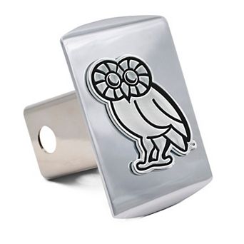 WinCraft Rice Owls Premium Metal Chrome Hitch Cover