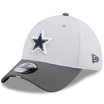Men's New Era Gray/Graphite Dallas Cowboys 2025 NFL Training Camp 39THIRTY Flex Hat
