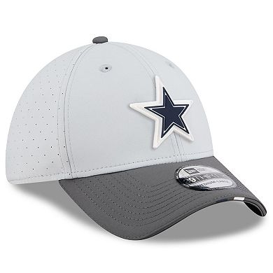 Men's New Era Gray/Graphite Dallas Cowboys 2025 NFL Training Camp 39THIRTY Flex Hat