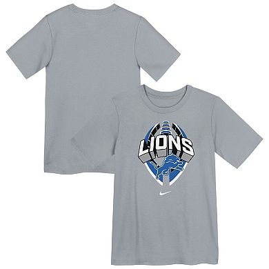 Preschool Nike Gray Detroit Lions Icon Legend Performance T-Shirt