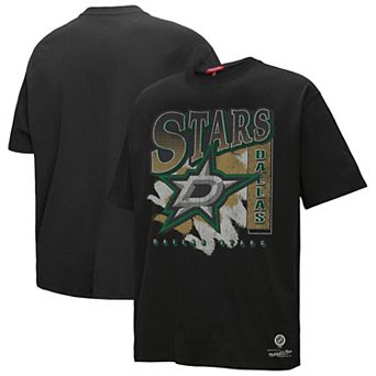 Women's Mitchell & Ness Black Dallas Stars Choppy Ice Boyfriend T-Shirt