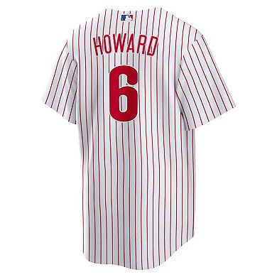 Men's Nike Ryan Howard White Philadelphia Phillies Replica Jersey