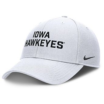 Men's Nike White Iowa Hawkeyes Rise Practice Adjustable Hat