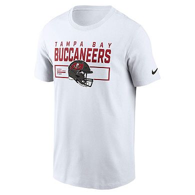 Men's Nike White Tampa Bay Buccaneers Primetime Helmet Essential T-Shirt