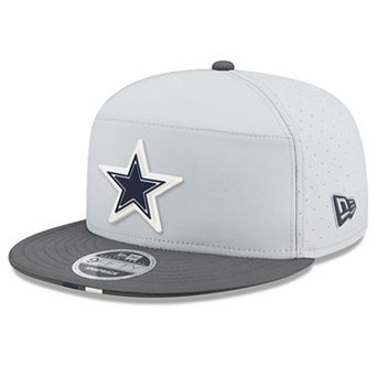 Men's New Era Gray/Graphite Dallas Cowboys 2025 NFL Training Camp Split Panel 9FIFTY Snapback Hat