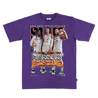 Unisex Alyssa Thomas, Kahleah Copper & Satou Sabally Purple SLAM Cover T-Shirt