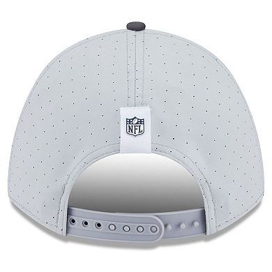 Men's New Era Gray/Graphite Dallas Cowboys 2025 NFL Training Camp A-Frame 9FORTY Adjustable Hat