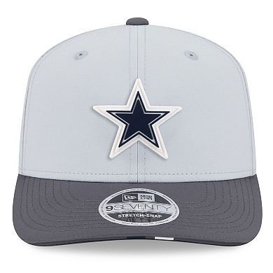 Men's New Era Gray/Graphite Dallas Cowboys 2025 NFL Training Camp 9SEVENTY Adjustable Hat