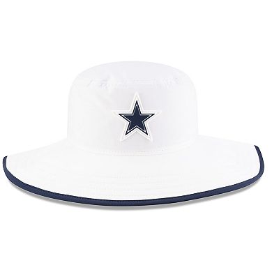 Men's New Era White Dallas Cowboys 2025 NFL Training Camp Panama Bucket Hat
