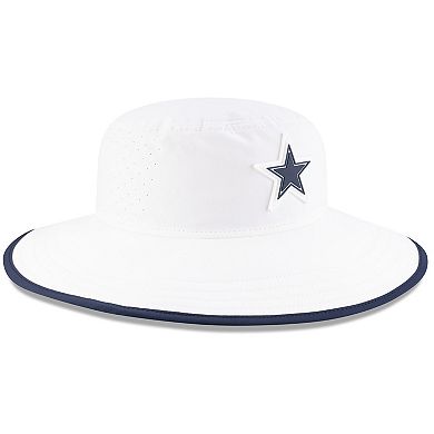 Men's New Era White Dallas Cowboys 2025 NFL Training Camp Panama Bucket Hat